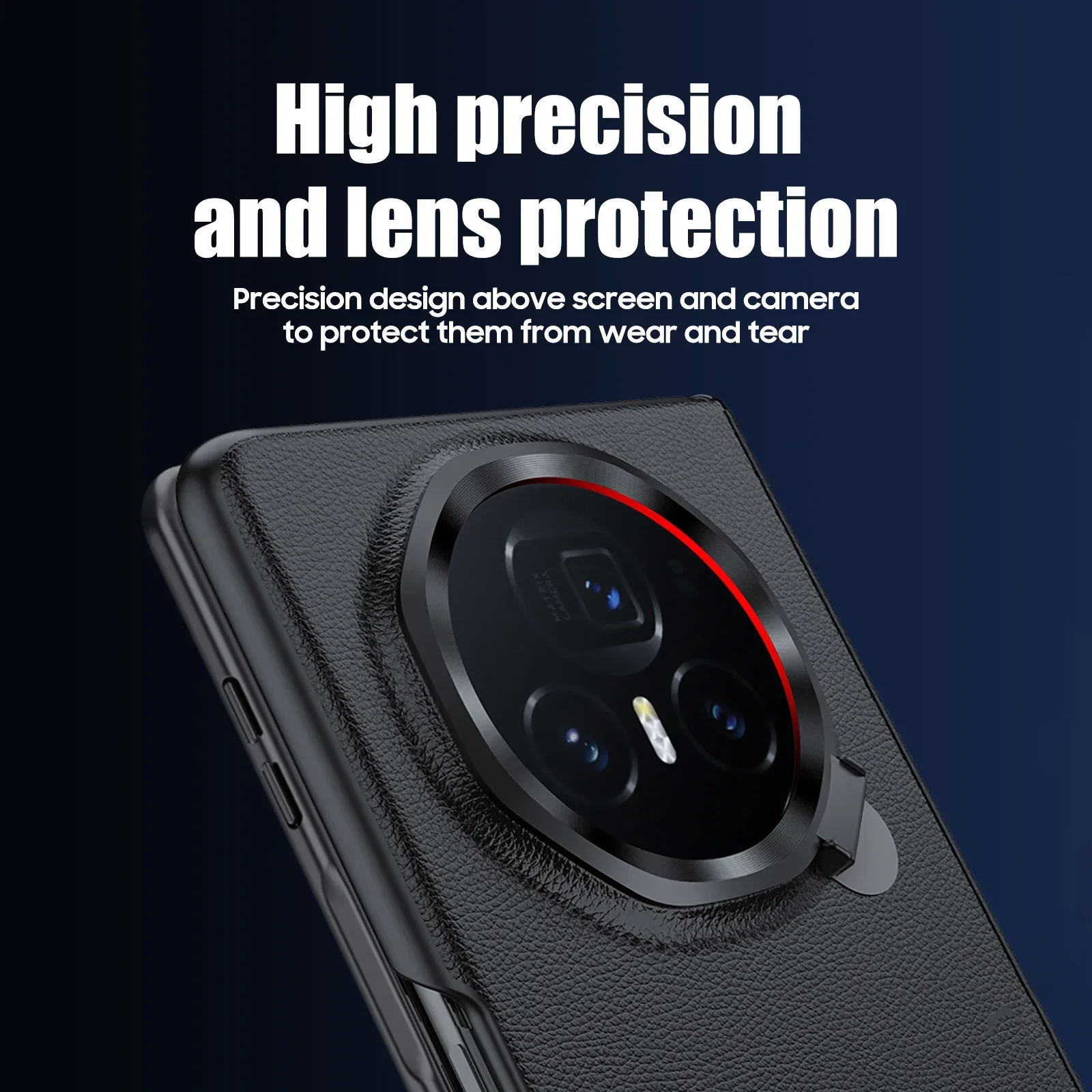 for Honor Magic V3 Phone Case Film Integrated Central Axis All-Inclusive Hinge Lens Bracket for MagicVS3 Leather Protective Case