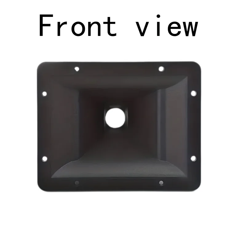 2-Piece Square Threaded Tweeter Horn, Size 195×157mm, Square Abs Speaker Horn, 34mm Threaded Interface Horn for Stage Ktv Tweeter, Driver Unit Interface Horn, Professional Audio Replacement Parts: Suitable for Use with 10inch 12inch 15inch Professional Speaker Cabinets.