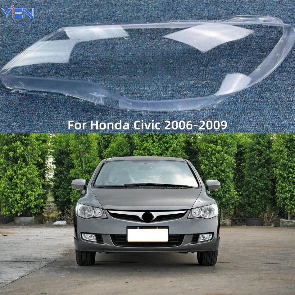 

For Honda Civic 2006 2007 2008 2009 Car Products Lampshade Cover Headlight Shade Car Front Headlight Lens Cover Lights Shell