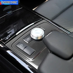 For Mercedes Benz E Class W212 300 2012-2015 Console ES Switch Frame Mode Button Panel Cover Car Accessories Carbon Pattern Trim