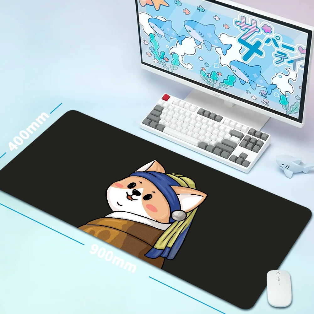 HD print Dog Corgi gamer Fast Delivery computer Accessories mats PC gamer mulit-size hot sale mouse pad Durable non-slip carpet