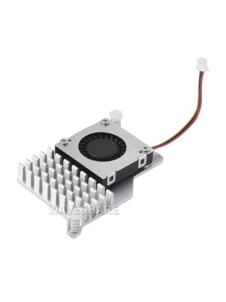 Active Cooler (B) สําหรับ Raspberry Pi 5, พัดลมระบายความร้อนแบบแอคทีฟ, ฮีทซิงค์อะลูมิเนียม พร้อมแผ่นระบายความร้อน