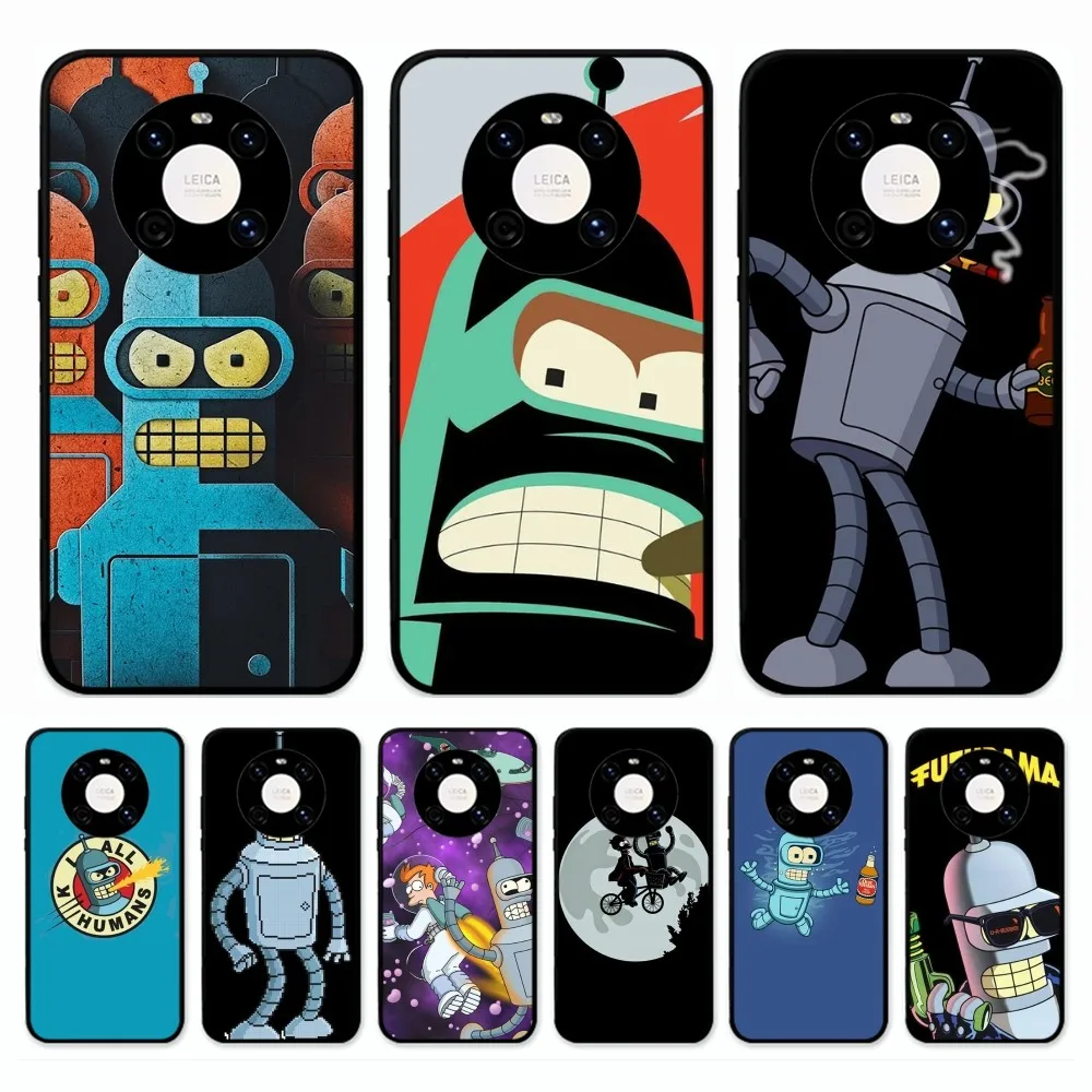 Funny  Futuramas Robot Bender Phone Case For Huawei Mate 10 20 30 40 50 lite pro Nova 3 3i 5 6 SE 7 pro 7SE