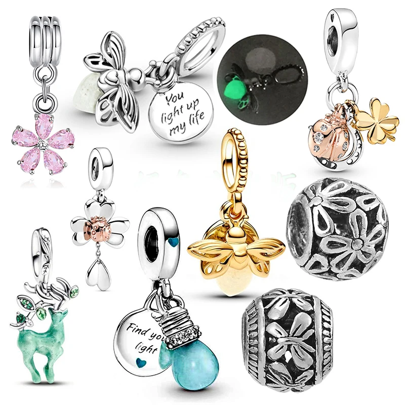 2025 New Model,9 Pcs 1pack, Pan Fine Charms  used to make couple bracelets, birthday wedding gifts for men and women's festivals