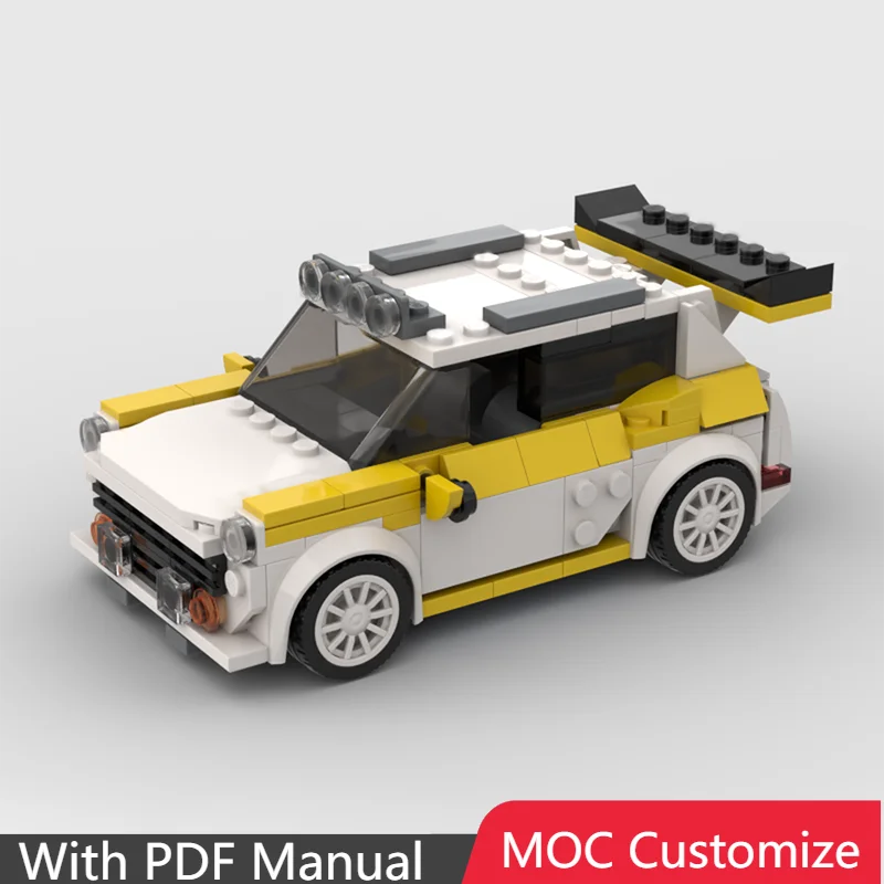 

219 PCS MOC CreativeYellow Mini Racing Modular Building Blocks Model Educational Assembly Toy For Boys Christmas Birthday Gift