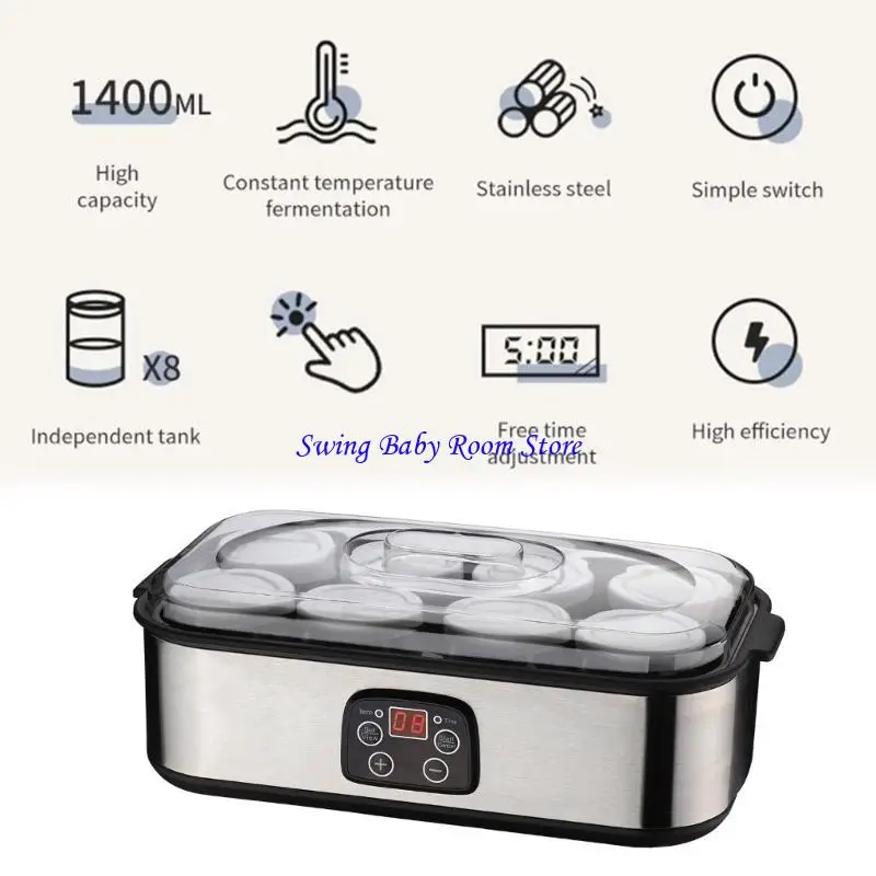 K1AD متعدد الوظائف جهاز زراعة الزبادي مع وعاء والتحكم في درجة الحرارة