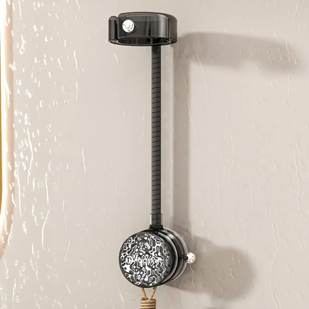 

Suction Cup Hair Dryer Holder Adjustable 360 Degrees Rotation Universal Hairdryer Stand Punch-free Wall-Mounted