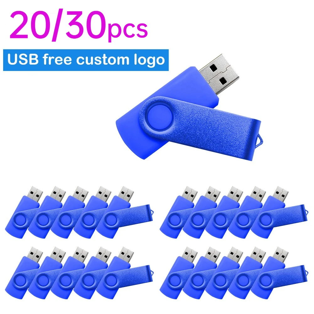20/30Pcs Pen Drive 4GB USB Creative Key USB 2.0 Flash Drives Pendrive 8GB 16GB 32GB 64GB Memory Stick Gifts Custom Logo U Disk