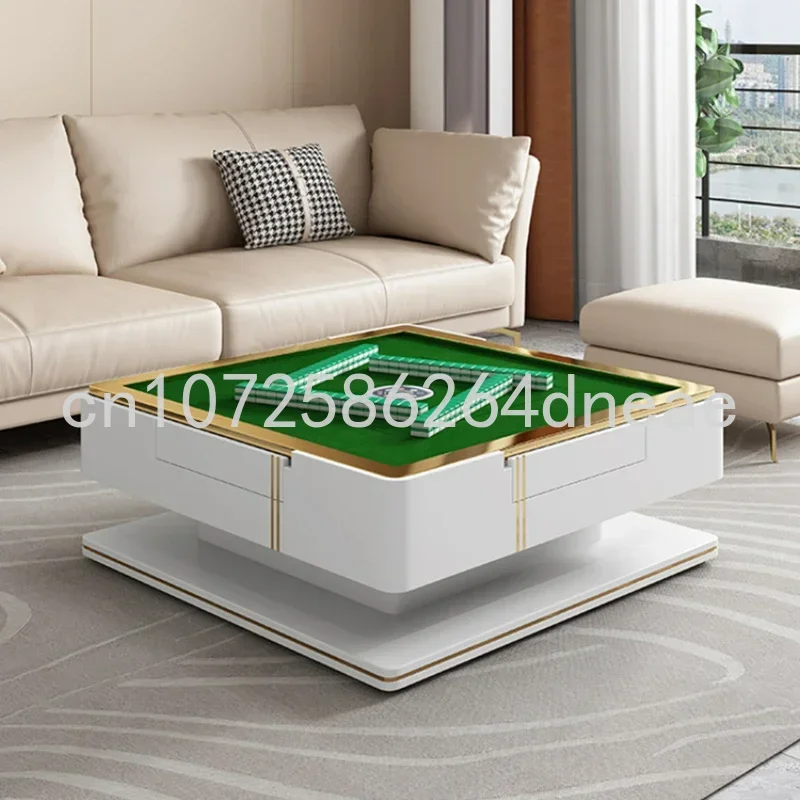 

Multifunctional Tea Automatic Electric Lifting Tea Changing Dining Table Dual-Use Stone Plate Mahjong Table