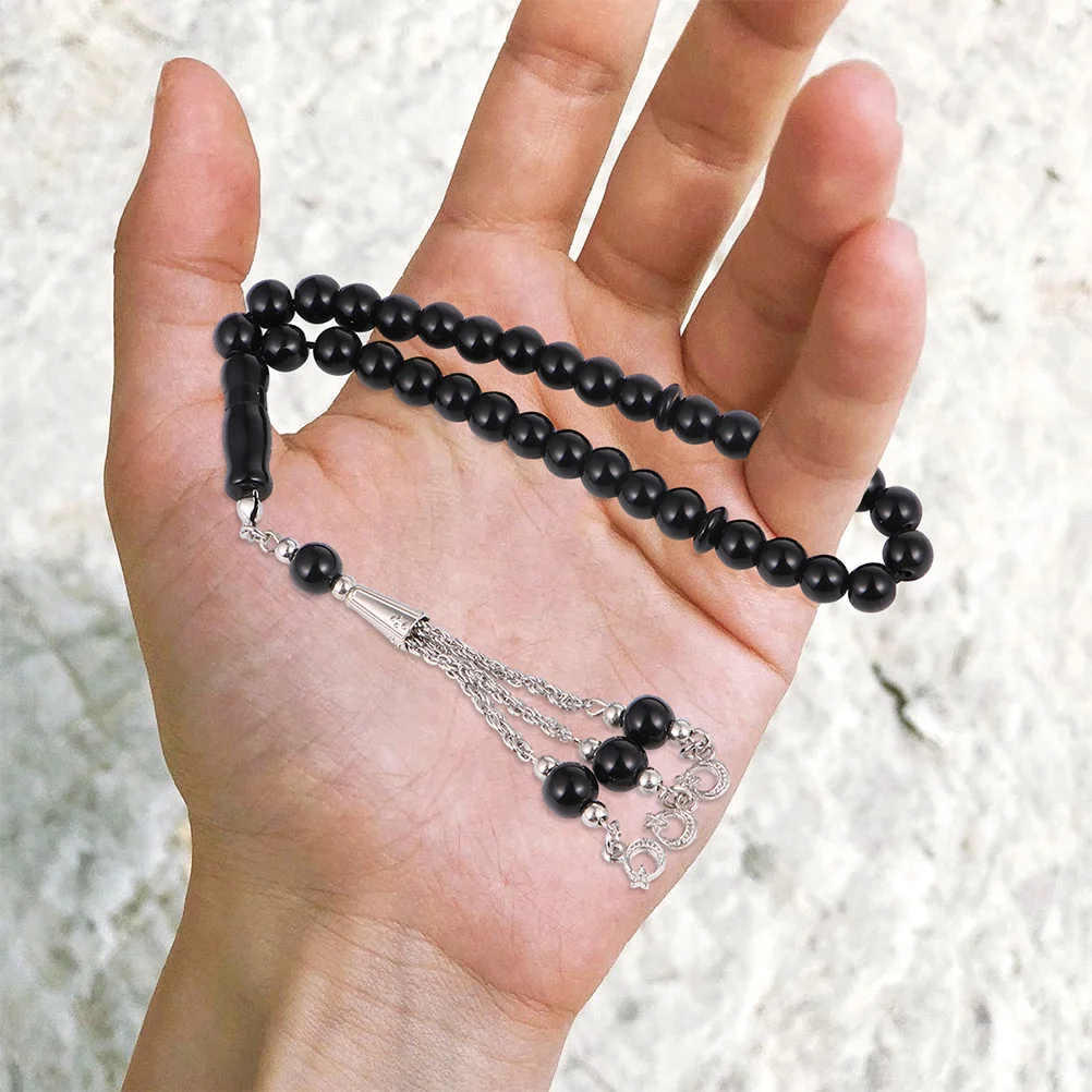 

2 Pcs Asbih Prayer Beads Tasbih Handheld Supplies Beaded Bracelet Bracelets Rosary
