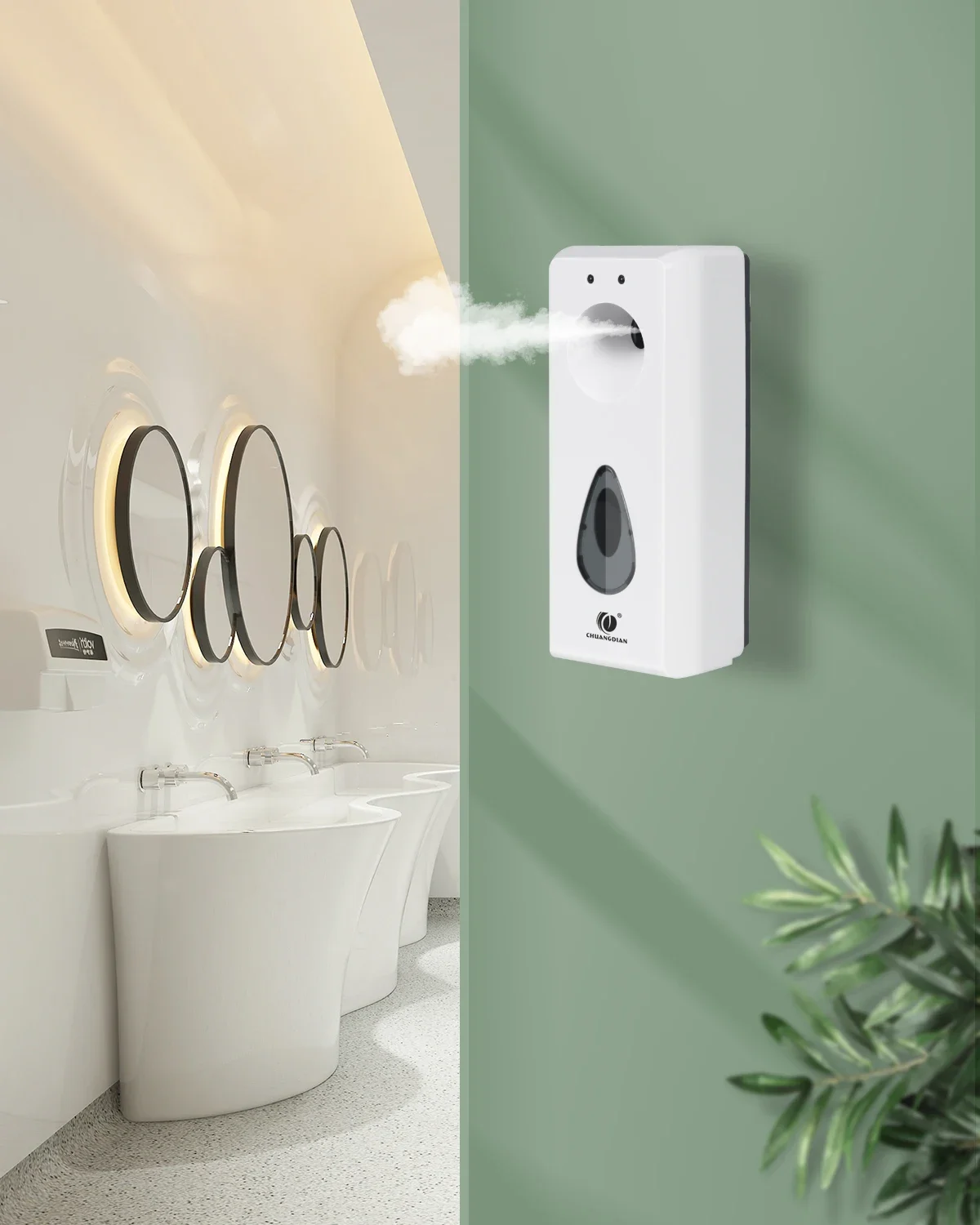 Automatic Aerosol Dispenser Wall Mount Fragrance Air Freshener Sprayer Toilet Room Odor Eliminator for Home Hotel Office