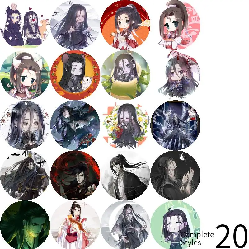 ون نينغ مو داو زو شي لعبة أنيمي شخصية شارة بروش مرساة الأجهزة الطرفية دبوس صفيح تذكارية الإبداعية هدية لصديق