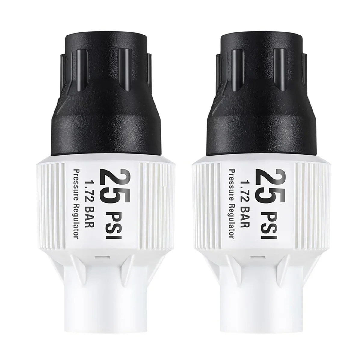 2 Pack 25psi Drip Irrigation Pressure Regulator Kit Water Backflow Preventer for Garden Hose