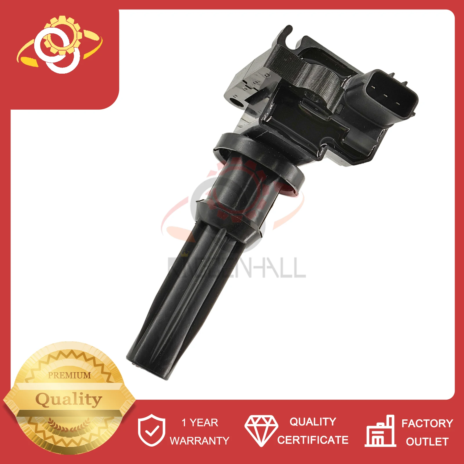 

Premium Auto Ignition Coil 27301-38020 Compatible With Hyundai Sonata Santa Fe Kia Optima Magentis 2.4L 1999-2006 Auto Replace
