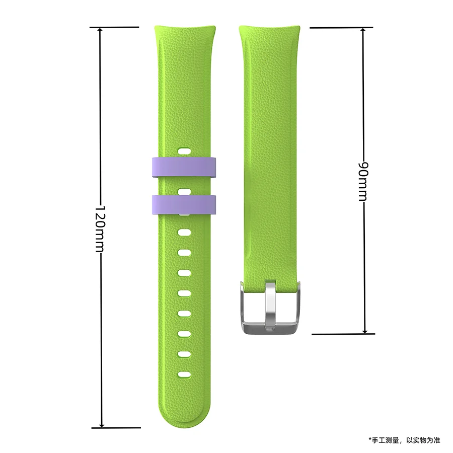 Suitable for Mi Band 8 Watch Strap Leather Pattern Contrasting Metal Head Suitable for Mi Band 8 Wrist Strap Belt Replacement