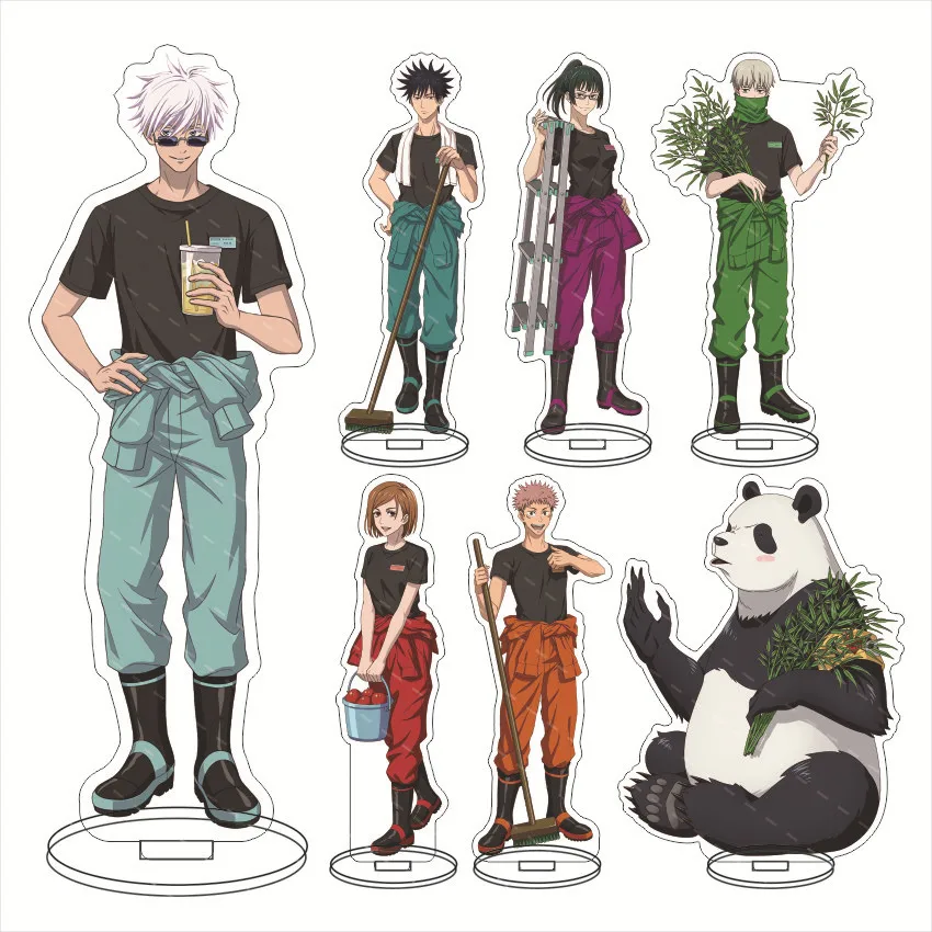 Julongsu kaisen anime periféricos satoru gojo figura de ação itadori yuji suporte acrílico anime suporte ornamento modelo presente coleção