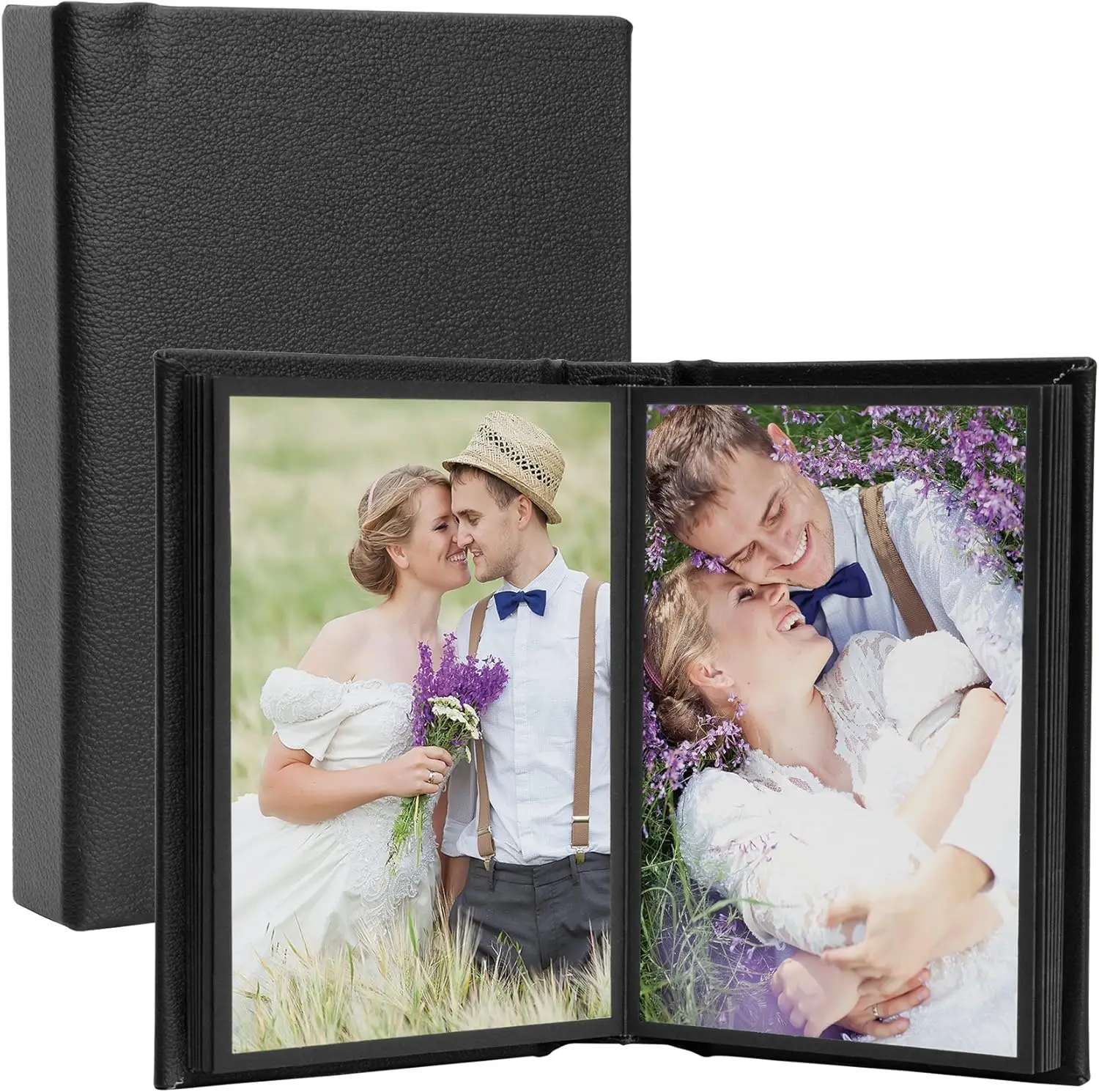 

4" x 6" Black Vertical Self-Stick Albums - Case of 12