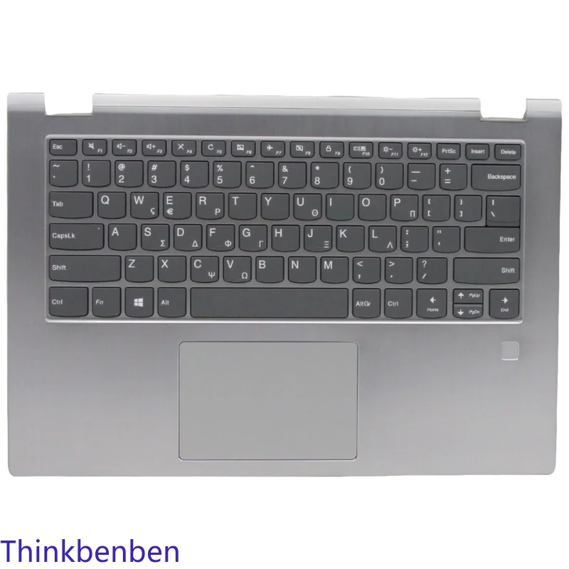 

GR Greek Keyboard Platinum Upper Case Palmrest Shell Cover For Lenovo YOGA 530 Flex 6 14 14IKB 14ARR 5CB0R08718