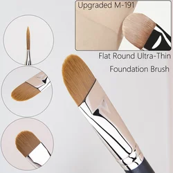 Verbesserte M-191 flache runde ultra dünne Foundation Make-up Pinsel profession elle Kontur flüssige Foundation Creme Concealer Make-up-Tool