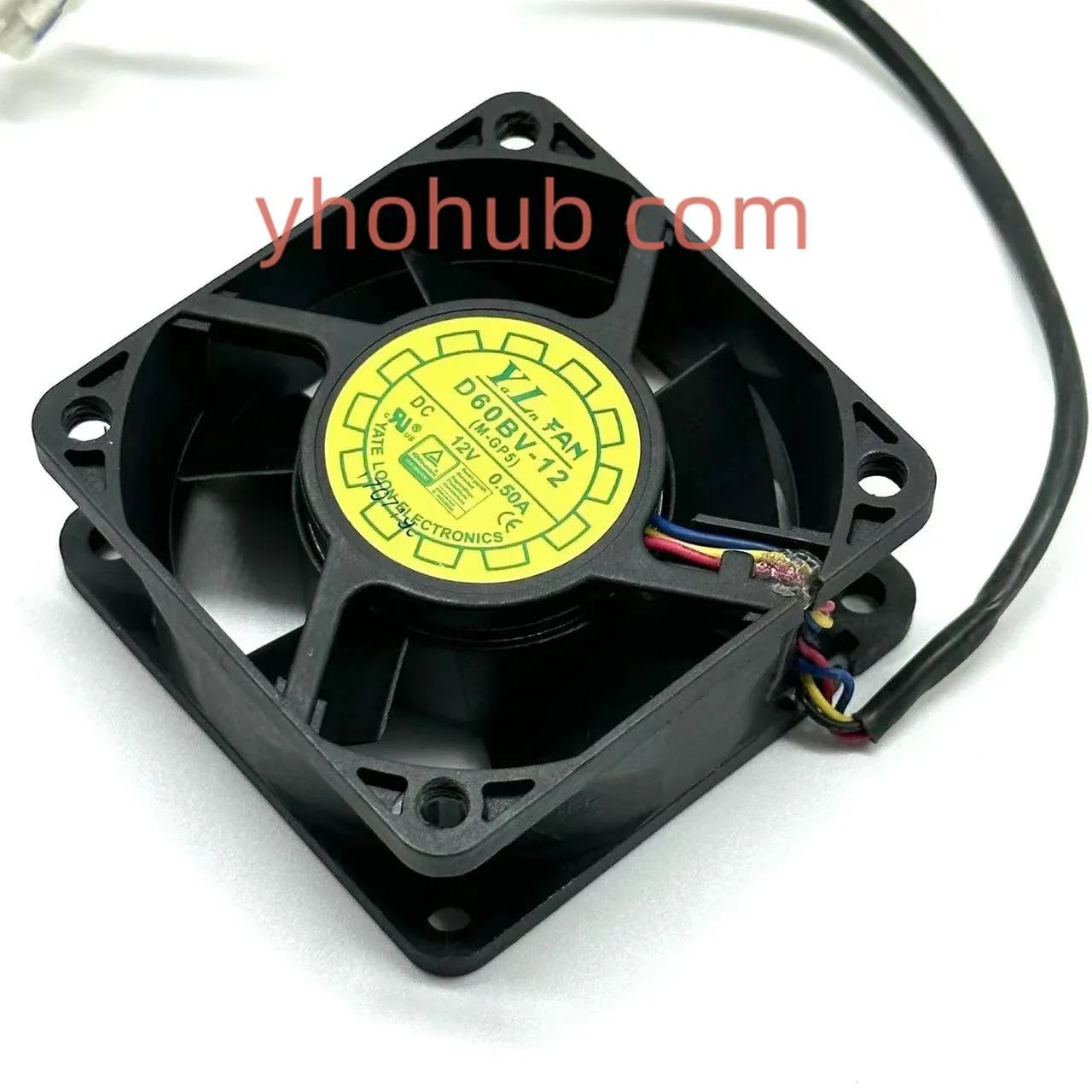 

Yate Loon D60BV-12 DC 12V 0.50A 60x60x25mm 4-Wire Server Cooling Fan