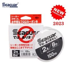 Original Seaguar White LABEL fluoricarbon fishing line 4LB-20LB 100% FLUOROCARBON 100M Japan