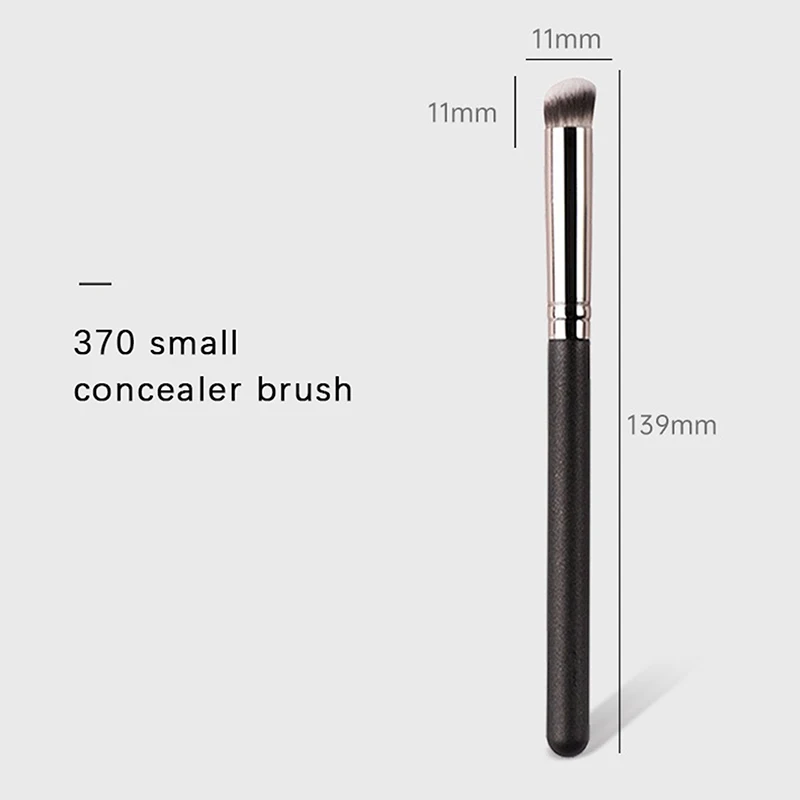1 Stuks Zwarte Vrouwen Professionele Make-Up Borstels Concealer Poeder Blush Vloeibare Foundation Gezicht Make-Up Borstel Gereedschap