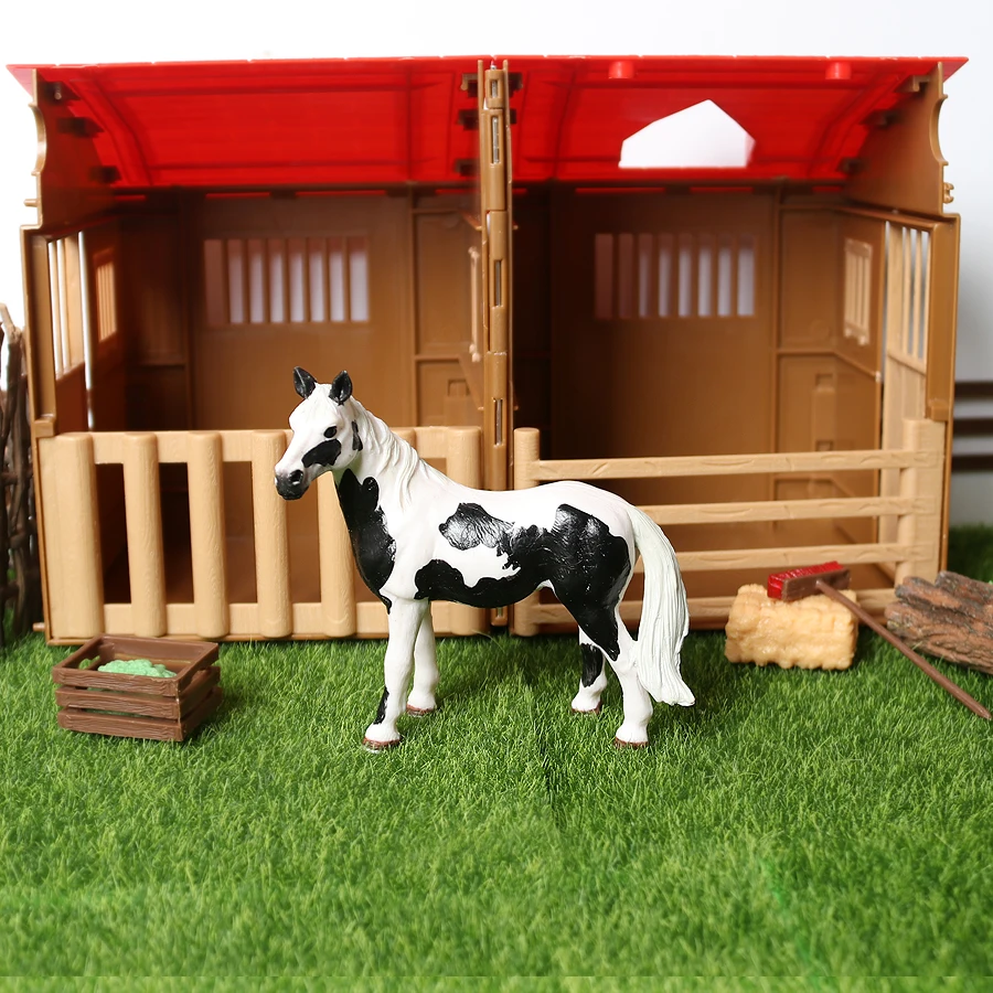 Realistic Plastic Large Horse Models Figurines Detailed Textures Foal Pony Animal Toy Figures,Horse Cake Topper Party Decoration