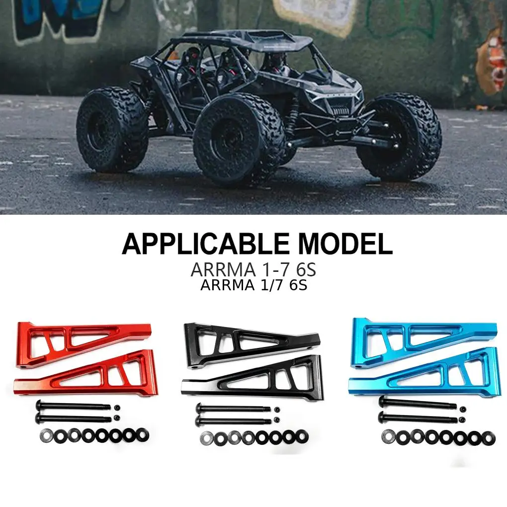 Brazo de suspensión inferior delantero mejorado de aleación de aluminio para 1/7 6S RC pieza de coche accesorios de coche piezas de repuesto