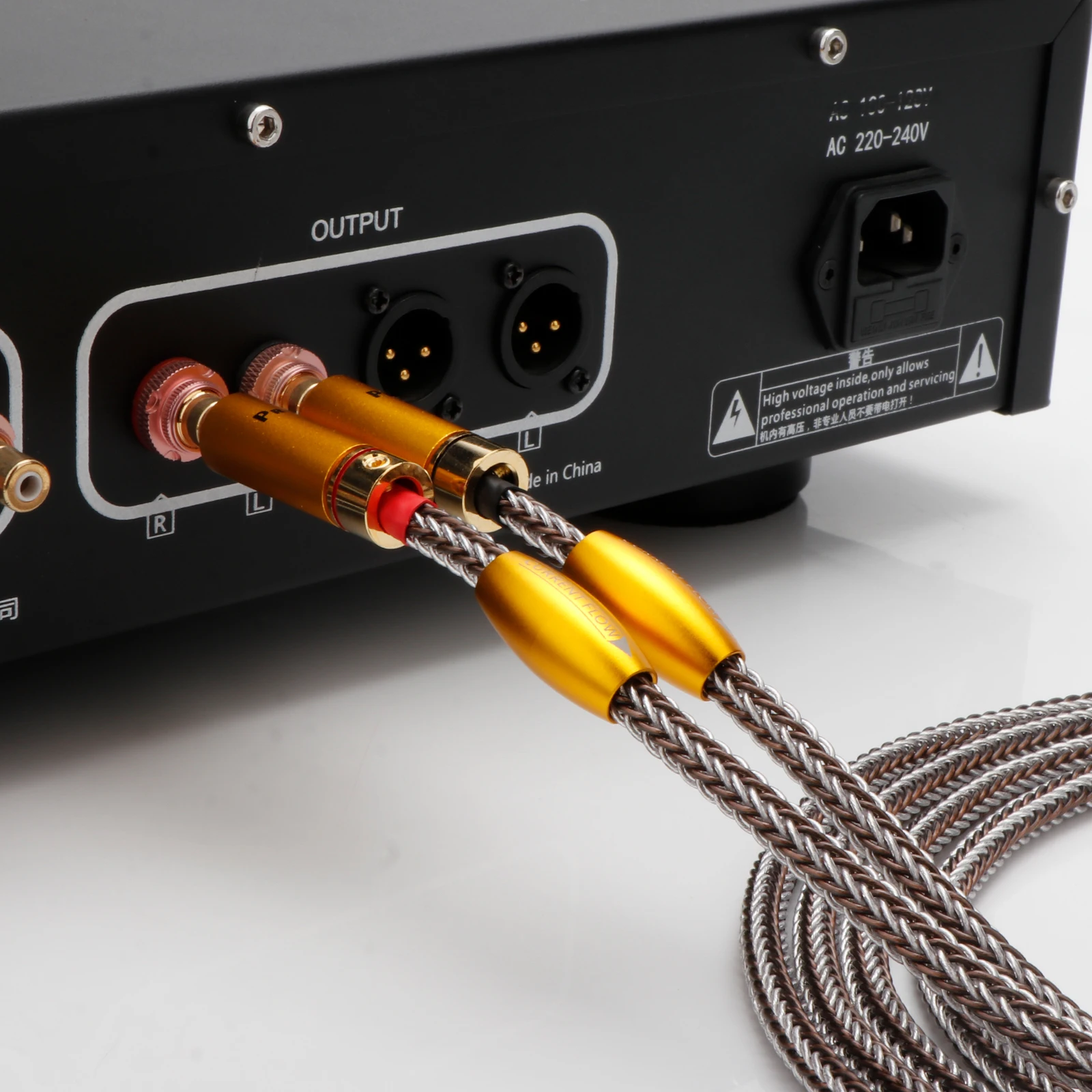 OCC الفضة مطلي كابل RCA A2 سلسلة XLR كابل 16 النوى OCC + فضة تمديد كابل 3Pin XLR سلك الصوت للميكروفون