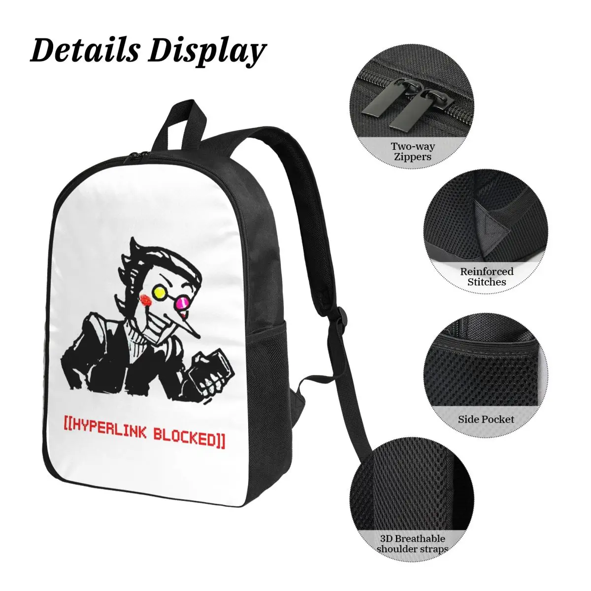 Deltarune spamton é sua chance de ser um grande tiro mochila meninos meninas bookbag saco de escola 3ps isolado almoço saco lápis caso