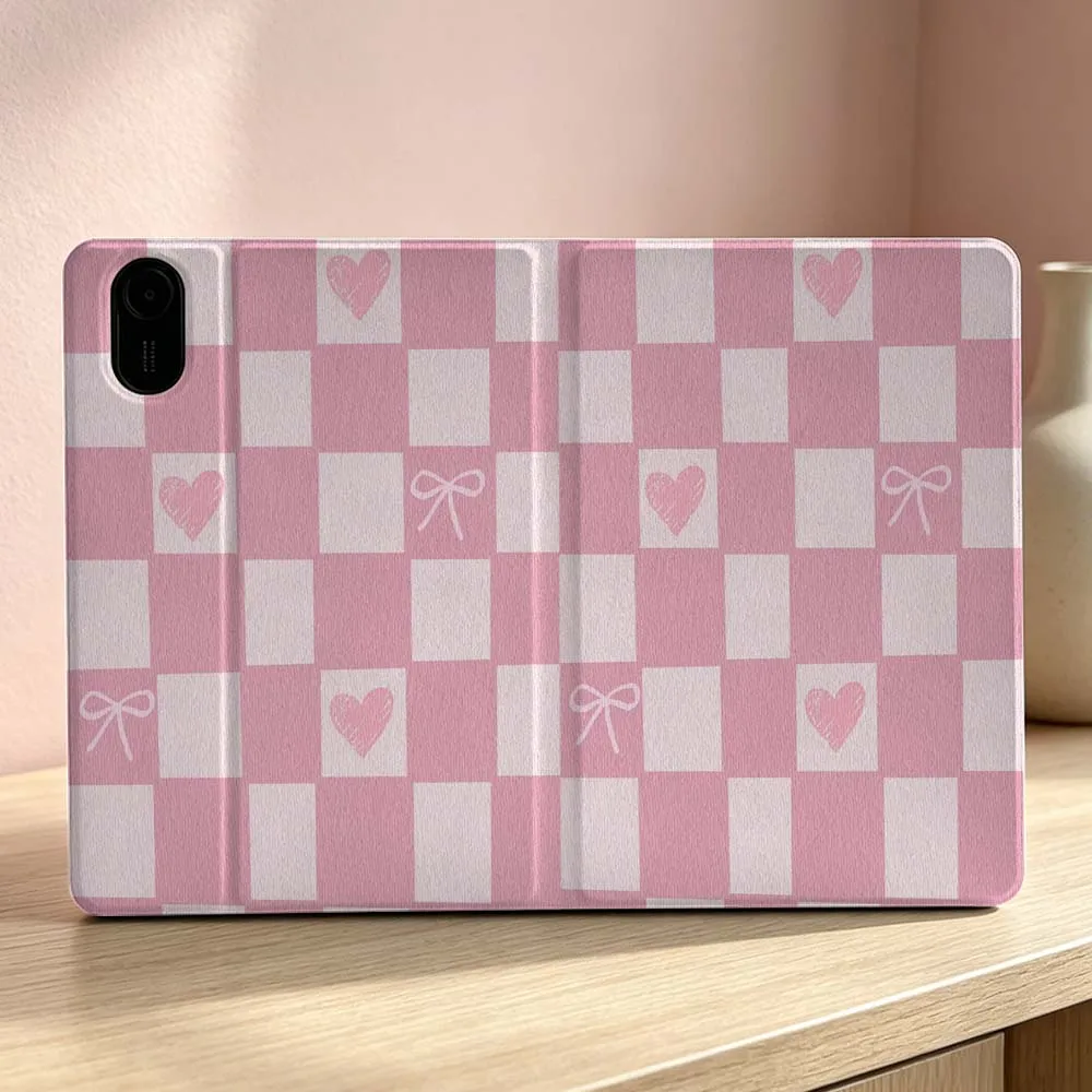 

Purple Pink Checker For Xiaomi Redmi Mi Pad 8 7 6 5 4 2 SE K Pro Max Ultra Poco Pad Inch Tablet Case Soft