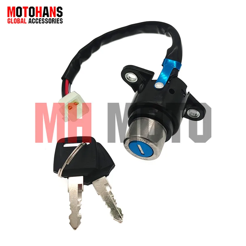 IGNITION KEY SWITCH IGNITION LOCK WITH 4 MALE PLUG FOR HONDA DY150-4 CM125 AKT NKD125 ICS150S