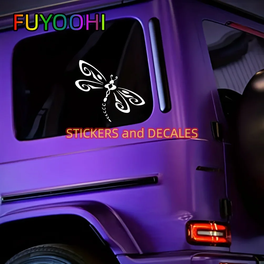 FUYOOHI Flying Dragonfly Car Sticker For Laptop Truck Motorcycle SUV Vehicle Paint Window Wall Cup Fishing Boat Skateboard Decal