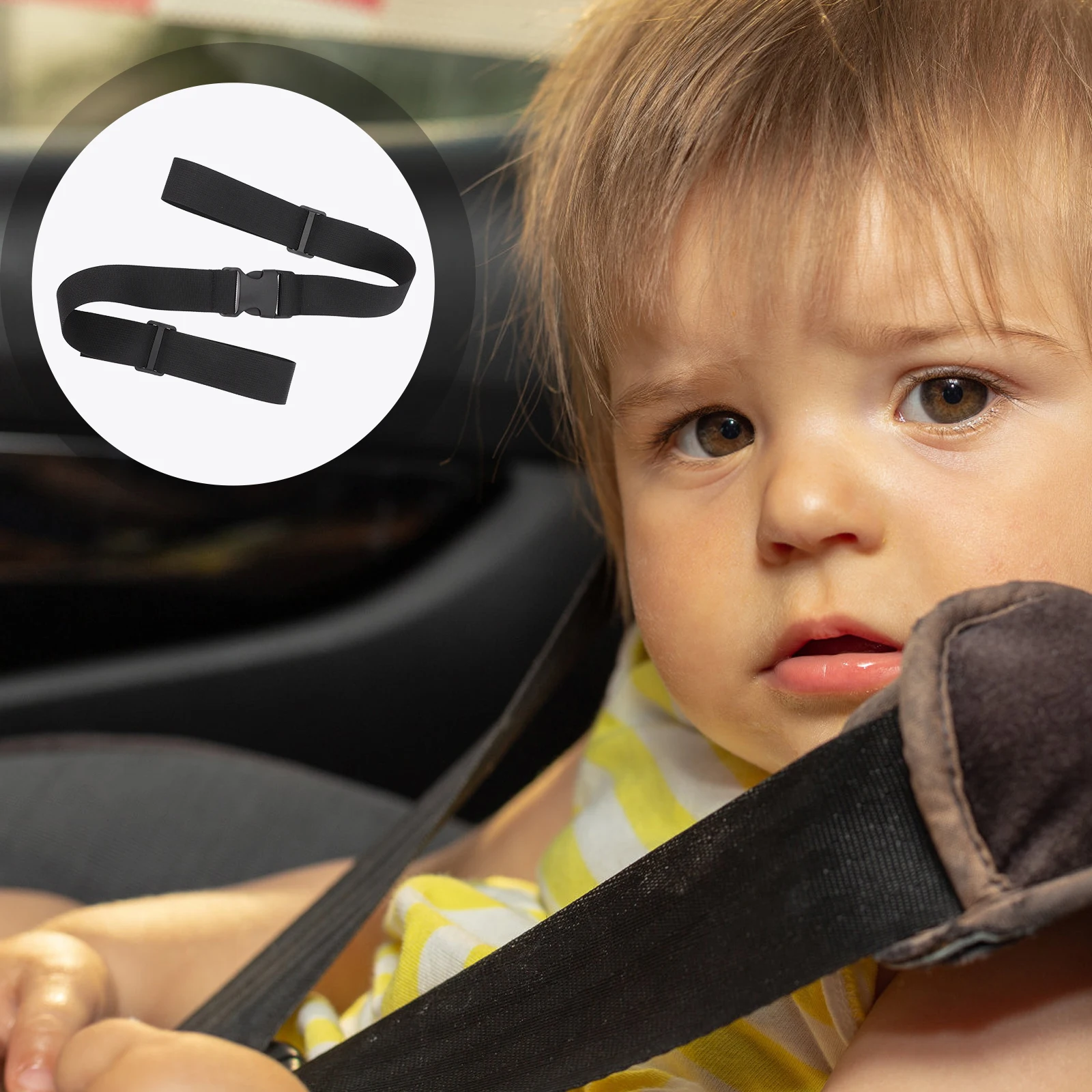 

3 Pcs Safety Harness Belt 38mm Wide Adjustable Baby Harness Belt Chair Straps for High Chair Home Portable Travel