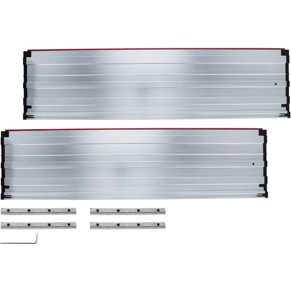 

55 Inch Guide Rail Extensions for Track Saw 1409 Track System Extend Range to Over 8 Feet Aluminum Rail Includes 4