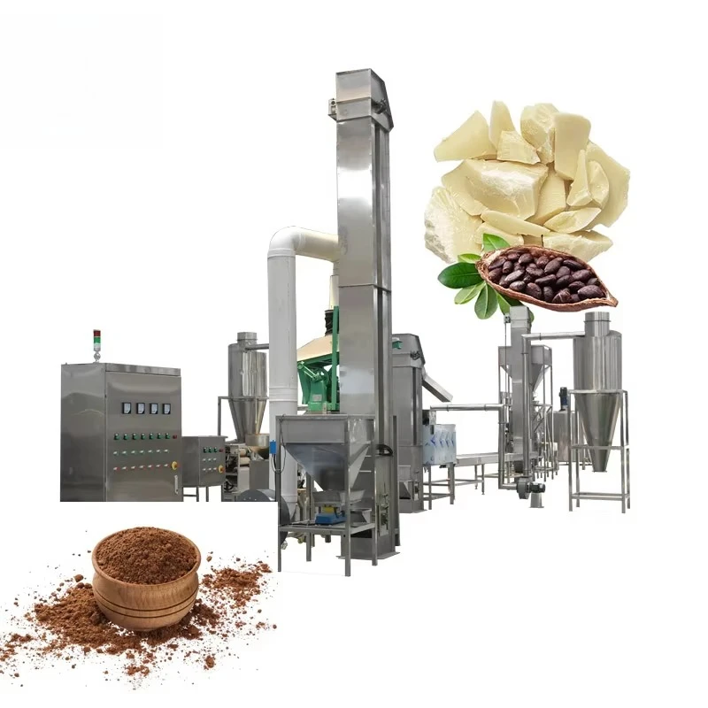 High Capacity Continuous Cocoa Bean Processing Line Through Nibbs Chocolate Liquor Customized