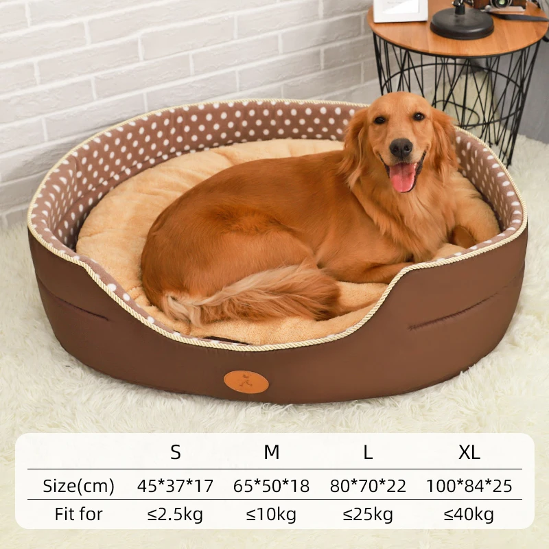 HOOPET Double Sided Available All seasons Big Size Extra Large Dog Bed House Sofa Kennel Soft Fleece Pet Dog Cat Warm Bed S-XL