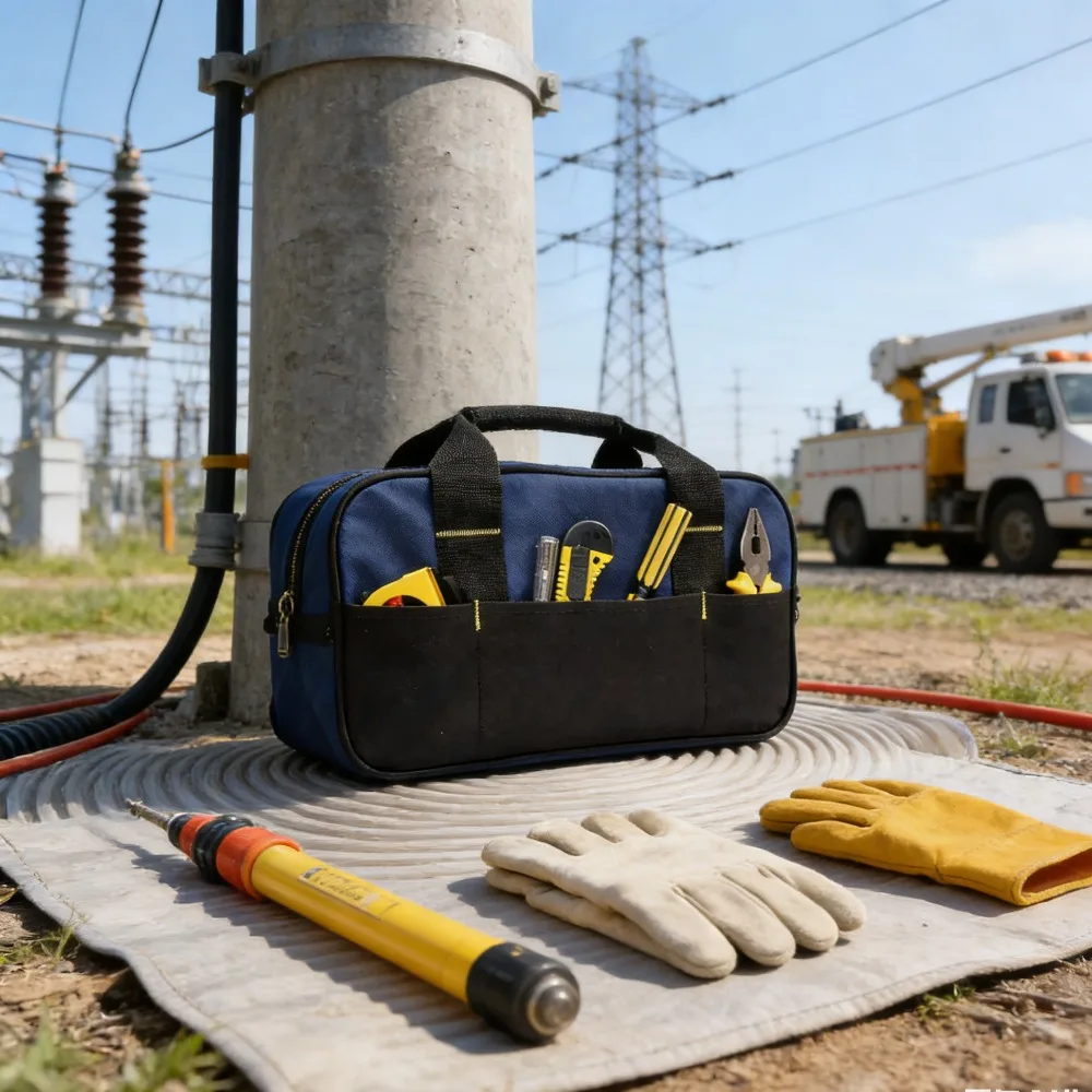 

Портативные ручные толстые износостойкие водонепроницаемые электрические детали, автомобильные инструменты для электрика, аппаратная сумка на плечо, прочная сборка