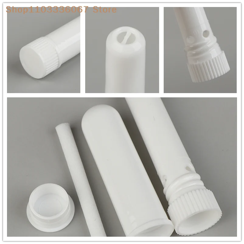 

[HB] 10 шт. пустых тубусов для эфирных масел с ватными палочками, многоразовые, с пипеткой