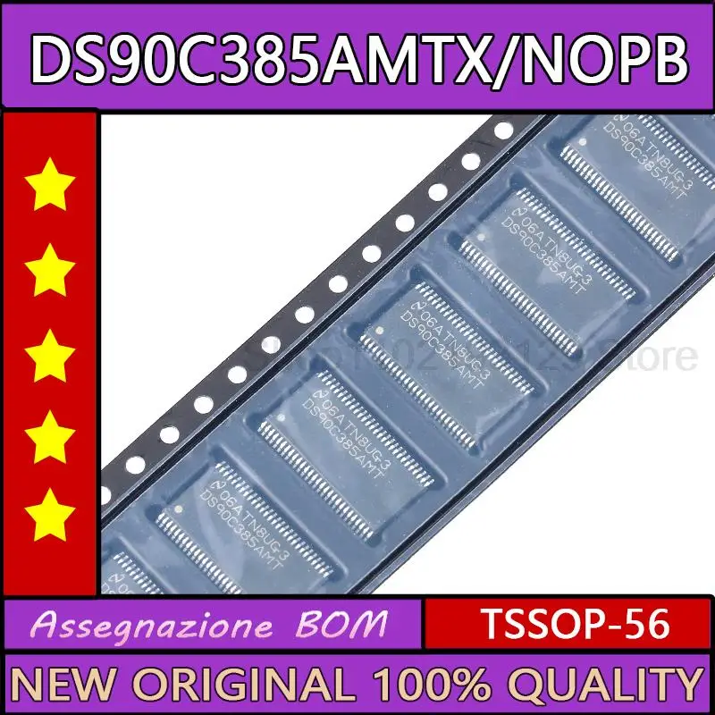 5pcs / lot original ds90c385amtx/NOPB LVDS flat panel display transmitter chip tssop-56