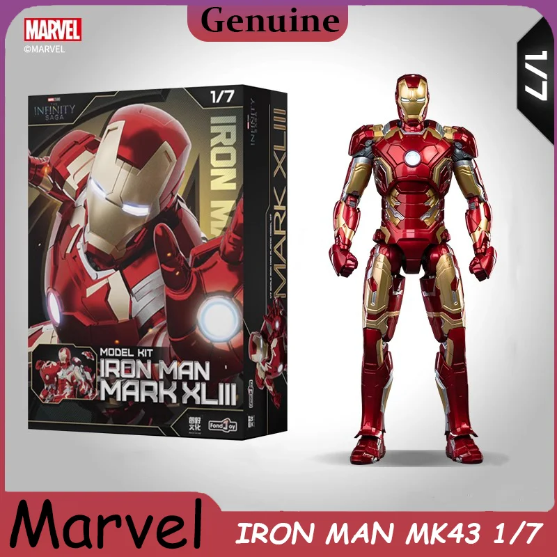

Marvel Iron Man MK43 подвижная подвижная фигурка в сборе, модель игрушки, подвижная совместная коллекция, аниме-фильм, детские подарки на Хэллоуин