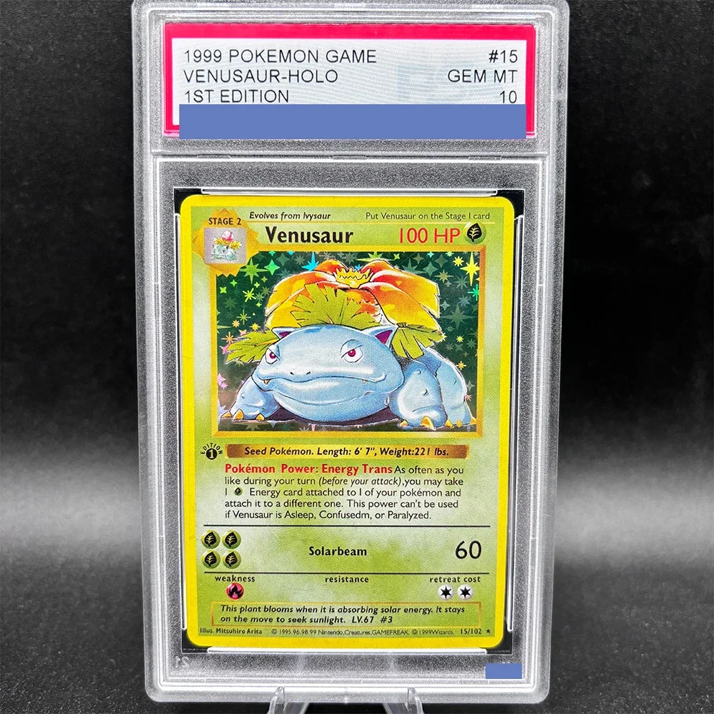 DIY TCG Collection Card Rating Card 15/102 1999 1ST EDITION Copy 10Points Rating Card Anime Game Gift Toy