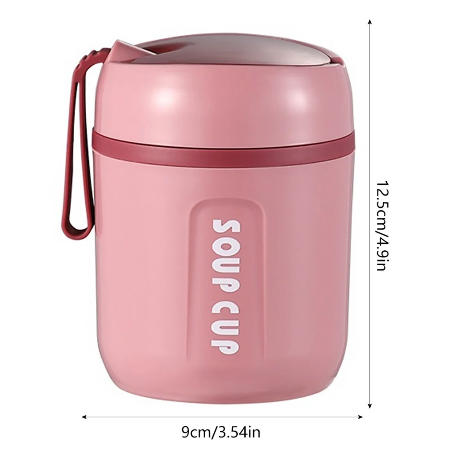 

Newce 480ml Insulated Food Jar with Spoon, Leak Proof Lunch Container, 16oz Soup Cup for Kids and Adults