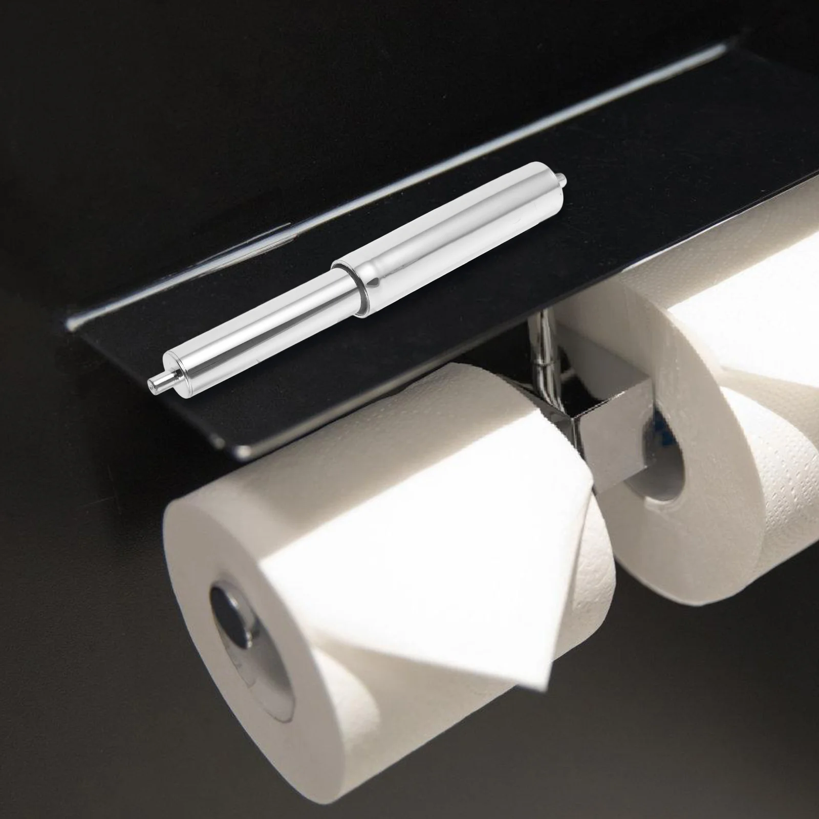 Paper Holder Toilet Roll Paper Shaft Tissue Box Adjustable Paper Roll Core Tissue Spindle Insert Spring For Bathroom Accessories