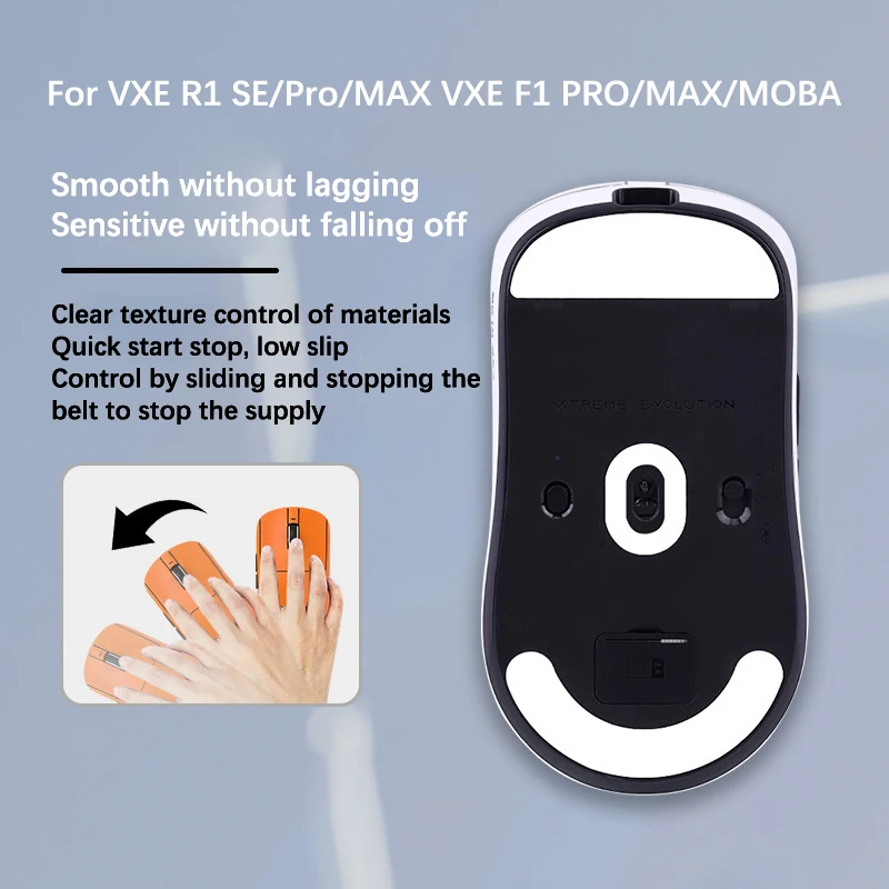 1 Set Mouse Foot Sticker For VXE R1 SE/Pro/MAX/for VXE F1 Pro/MAX Gaming Mouse Non-Slip Pad E-Sport Gamer Accessories