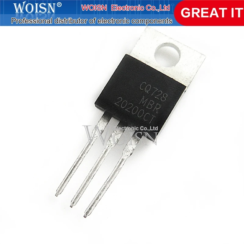 MBR20200CT MBR20200 TO-220, 10 Pièces