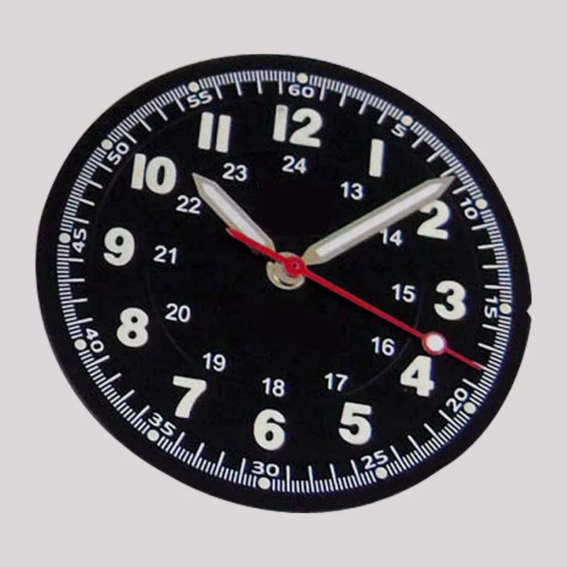tandorio 36 mm gebürstetes 20-Bar-Tauchfliegeruhrengehäuse aus Edelstahl + 29 mm Zifferblatt + Zeiger, passend für NH35 NH36 NH34 ETA2824 PT5000 ST2130 Uhrwerk 10