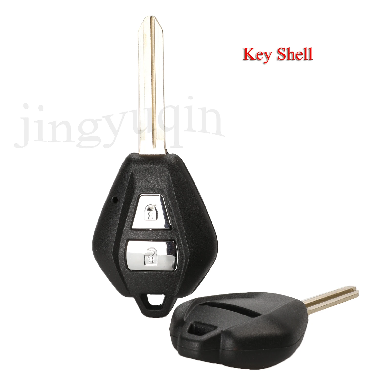 

jingyuqin 10pcs/Lot Car Key Shell For Isuzu D-Max 2Buttons With TOY43 Uncut Key Blade Blank Remote Key Case Cover Replacement