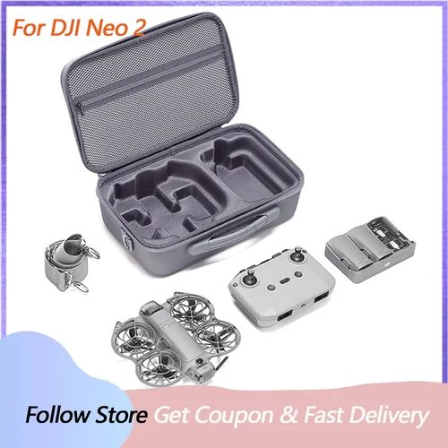 Bolsa de almacenamiento portátil de PU para DJI NEO 2, bolsa de hombro a prueba de golpes, funda de gran capacidad para DJI Neo 2 RC N3, accesorios para Dron