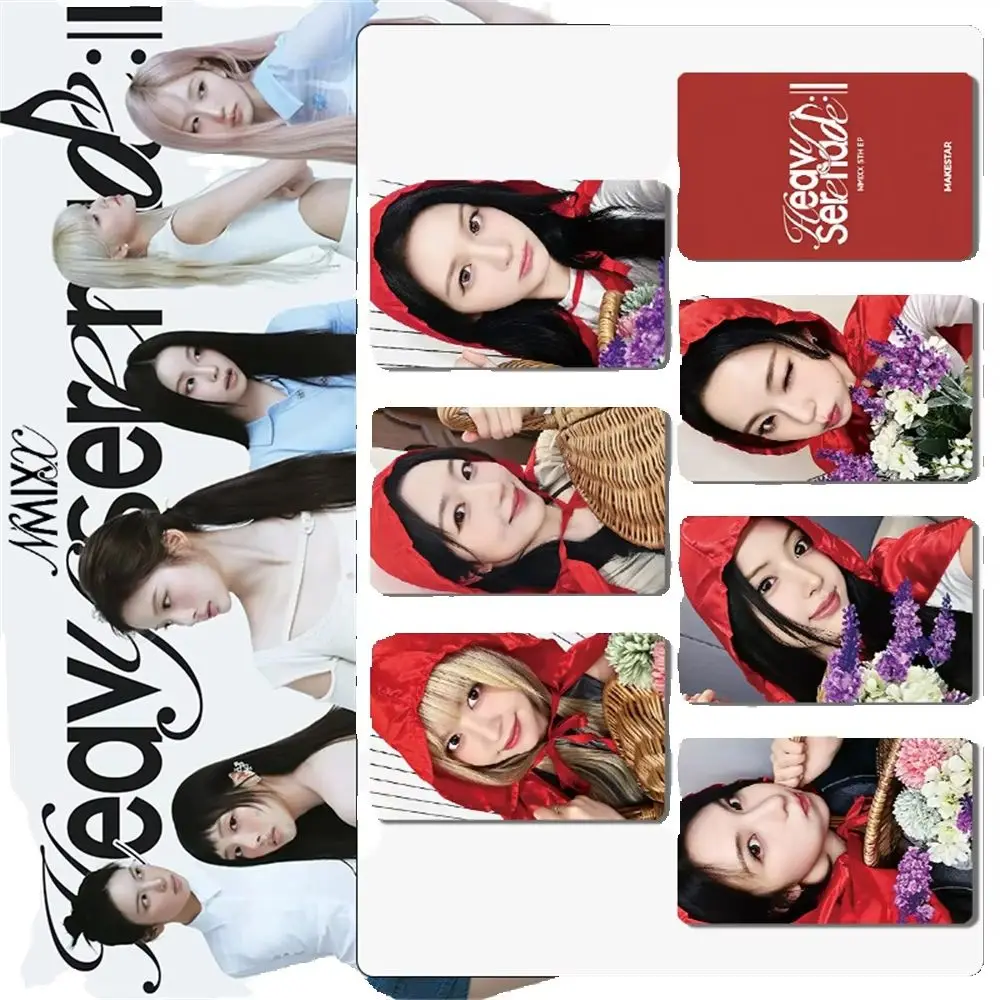 Set de 6 Tarjetas Fotográficas NMIXX Heavy Serenade, Tarjeta de Beneficio Especial del 5º Álbum EP, Kpop HAEWON LILY SULLYOON JIWOO KYUJIN, Tarjeta Coleccionable
